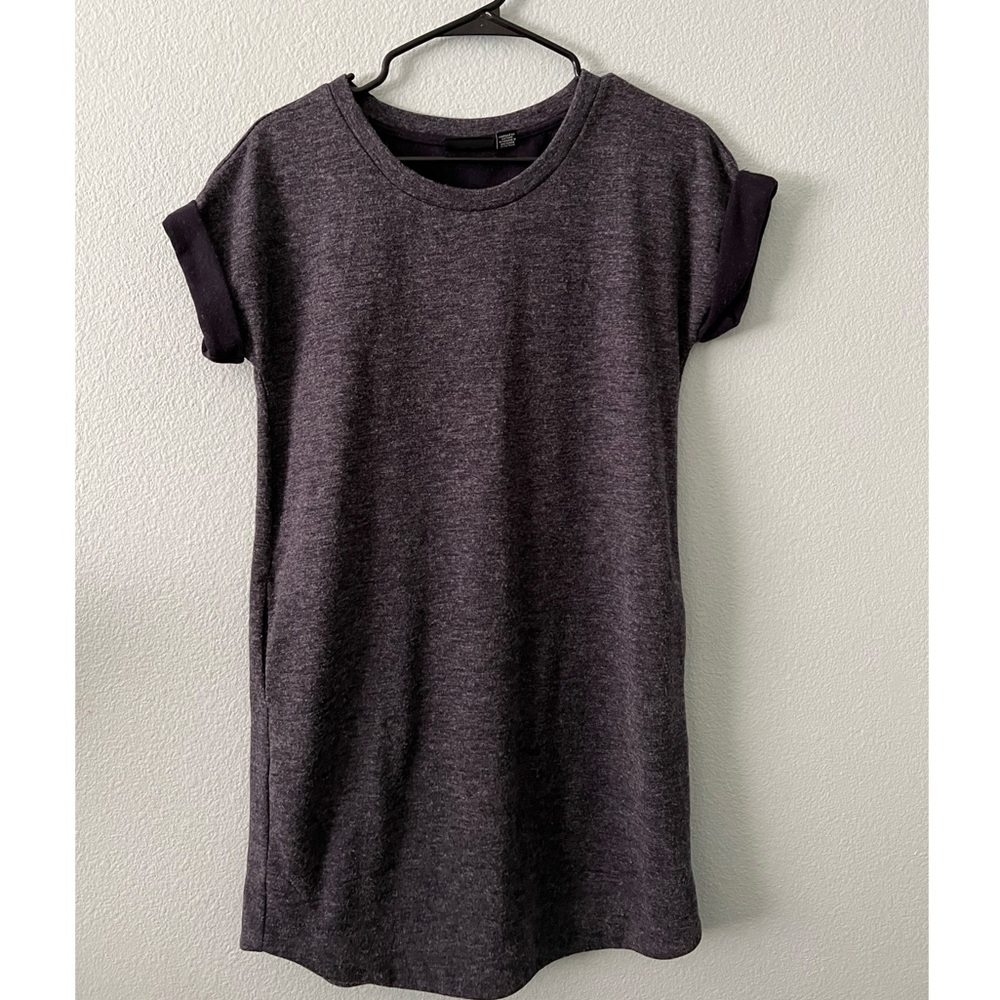 Adrienne Vittadini Sweatshirt Sack Dress Pockets S